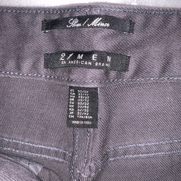 21men Slim Fit Gray Jeans - Picture 4 of 5